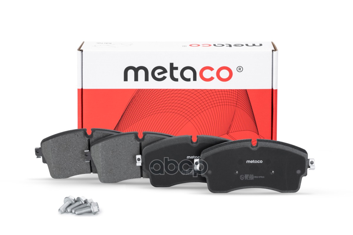Колодки тормозные передние к-кт 3000-516 METACO арт. 3000-516