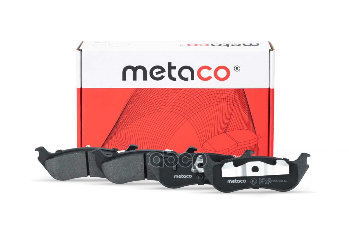 Колодки тормозные задние дисковые к-кт METACO арт. 3010175