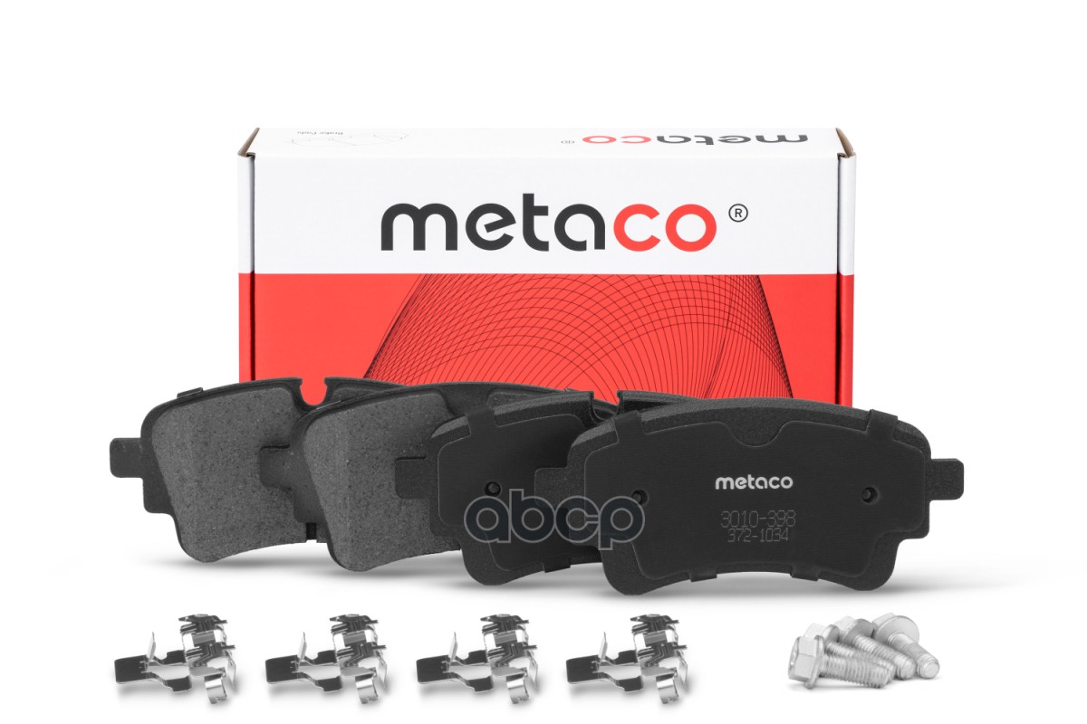 Колодки тормозные задние дисковые к-кт METACO арт. 3010-398