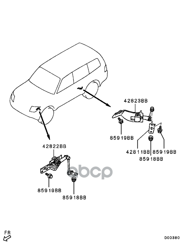 Датчик Дорожного Просвета MITSUBISHI арт. 8651A065