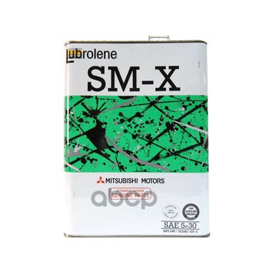 MITSUBISHI Масло Моторное Mitsubishi Sm-X 5W-30 Синтетическое 4 Л Mz102565b