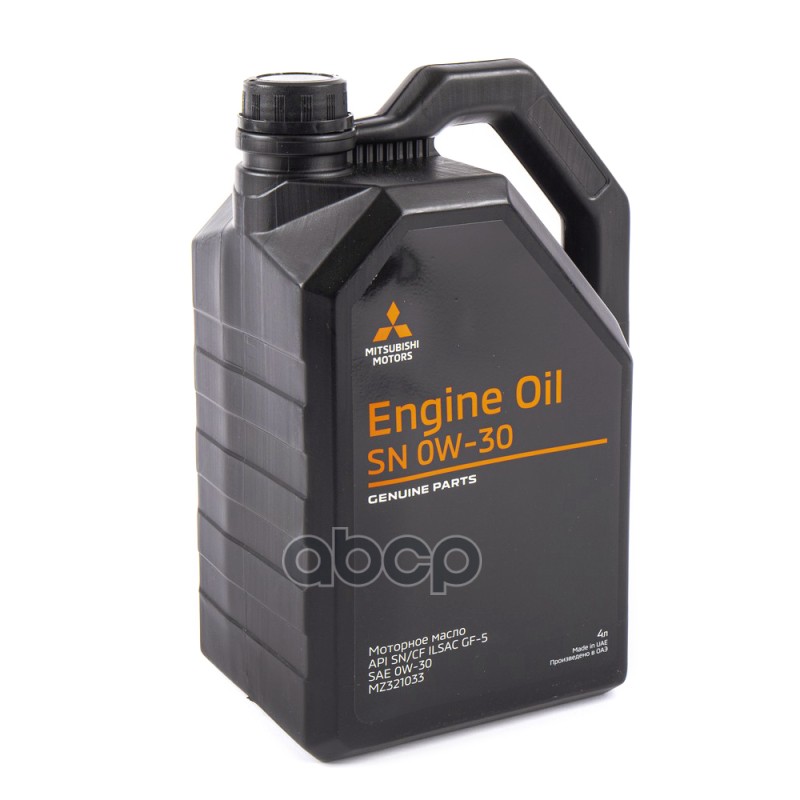 MITSUBISHI Масло моторное MITSUBISHI Engine Oil 0W-30 4 л MZ321033