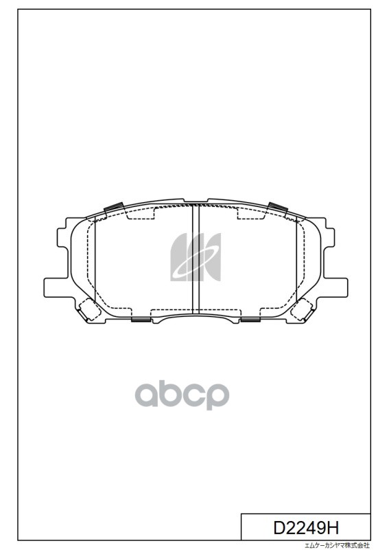 Колодки тормозные дисковые пер. Lexus RX300 all 03- D2249H MK KASHIYAMA арт. D2249H