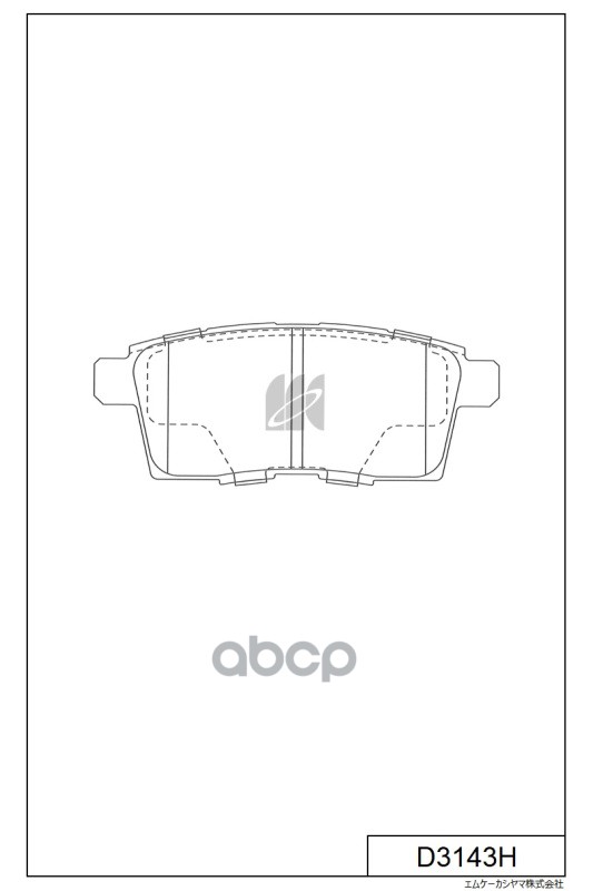 Колодки тормозные дисковые задн. Mazda CX-7 MZR DISI Turbo 2.2 07- D3143H MK KASHIYAMA арт. D3143H