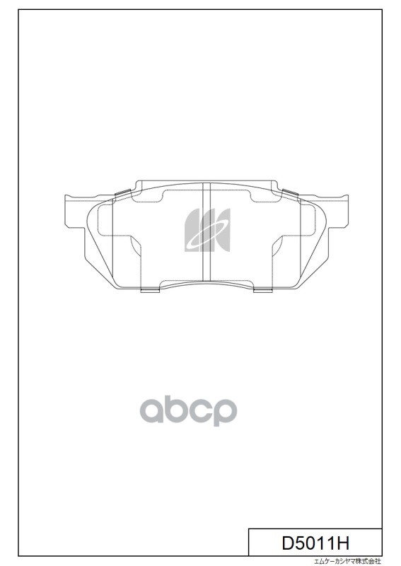 Колодки тормозные дисковые пер. Honda Civic 1.3-1.6 87-91 D5011H MK KASHIYAMA арт. D5011H