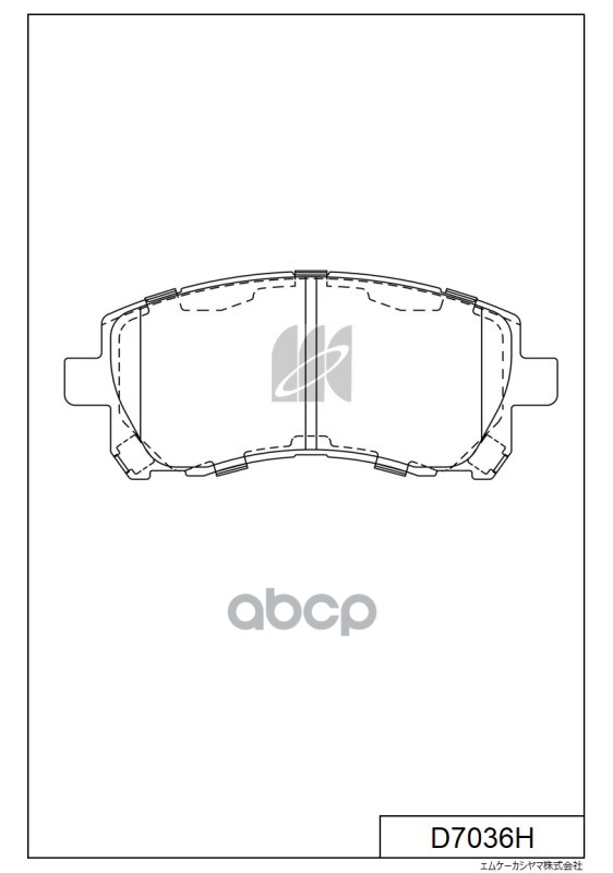 Колодки торм. дисковые пер. SUBARU IMPREZA, LEGACY, FORESTER 98- D7036H MK KASHIYAMA арт. D7036H