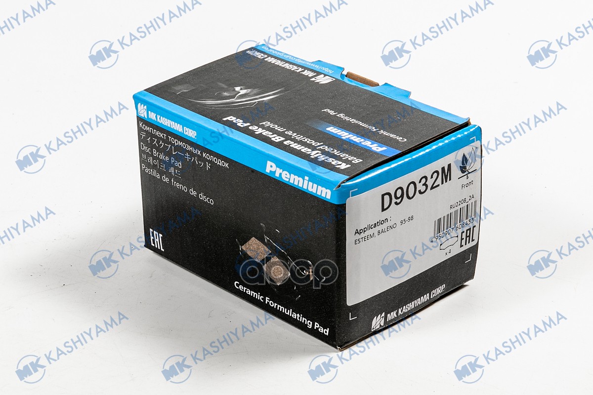 Колодки тормозные дисковые пер. SUZUKI BALENO 1.3,1.6 96- D9032M MK KASHIYAMA арт. D9032M