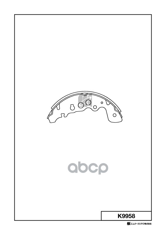 Колодки тормозные барабанные Suzuki Grand Vitara 1.6i-2.7i,2.0TD,HDi 98- K9958 MK KASHIYAMA арт. K9958