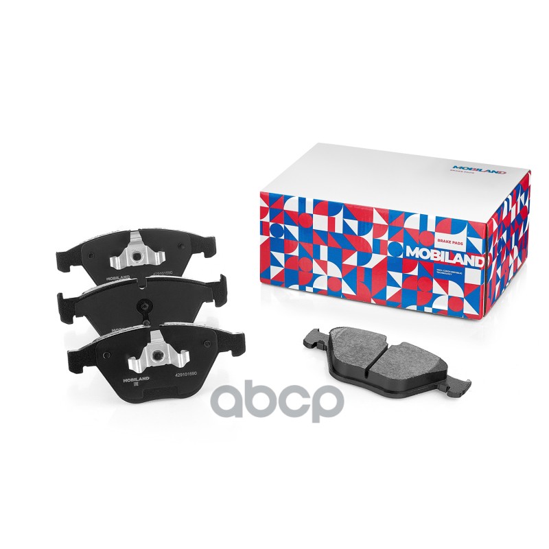 Колодки тормозные дисковые передние (4 шт.) с п/шум. пласт. BMW 3 SERIES (E90) MOBILAND арт. 429101690