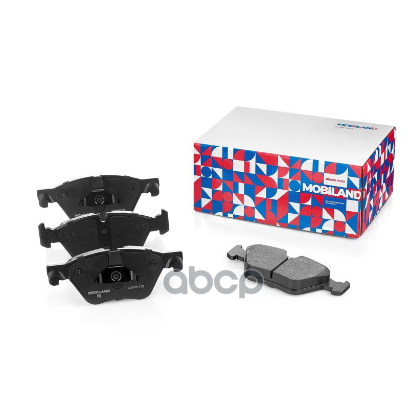 Колодки тормозные дисковые передние (4 шт.) с п/шум. пласт. BMW 5 SERIES (E60) MOBILAND арт. 429101730