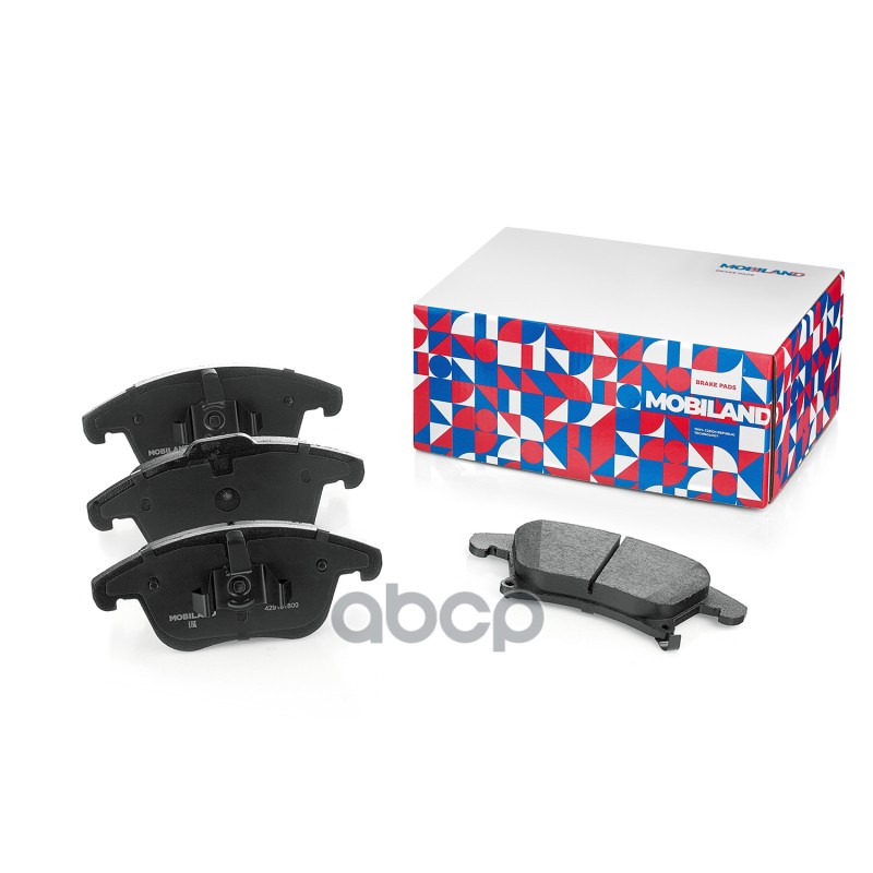 Колодки тормозные дисковые передние (4 шт.) с п/шум. пласт. FORD MONDEO V (CE, CD, CF) MOBILAND арт. 429101800