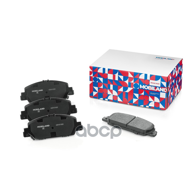 Колодки тормозные дисковые передние (4 шт.) с п/шум. пласт. HONDA ACCORD IX (CR) MOBILAND арт. 429101930