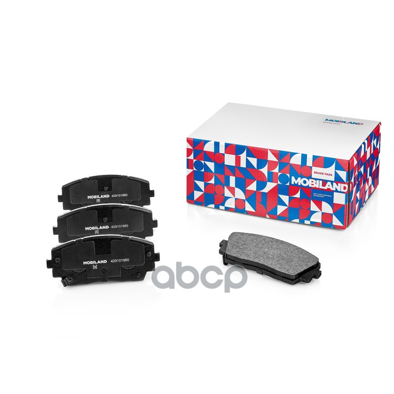 Колодки тормозные дисковые передние (4 шт.) с п/шум. пласт. для а/м KIA PICANTO (TA) 429101960 MOBILAND арт. 429101960