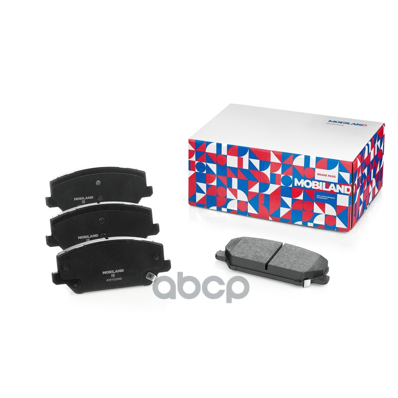 Колодки тормозные дисковые передние (4 шт.) с п/шум. пласт. HYUNDAI i30 (PDE, PD) MOBILAND арт. 429102060