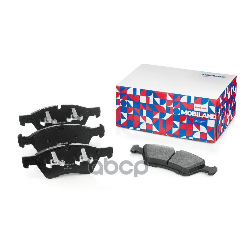 Колодки тормозные дисковые передние (4 шт.) с п/шум. пласт. для а/м MERCEDES-BENZ E-CLASS (W211) 429102180 MOBILAND арт. 4291...