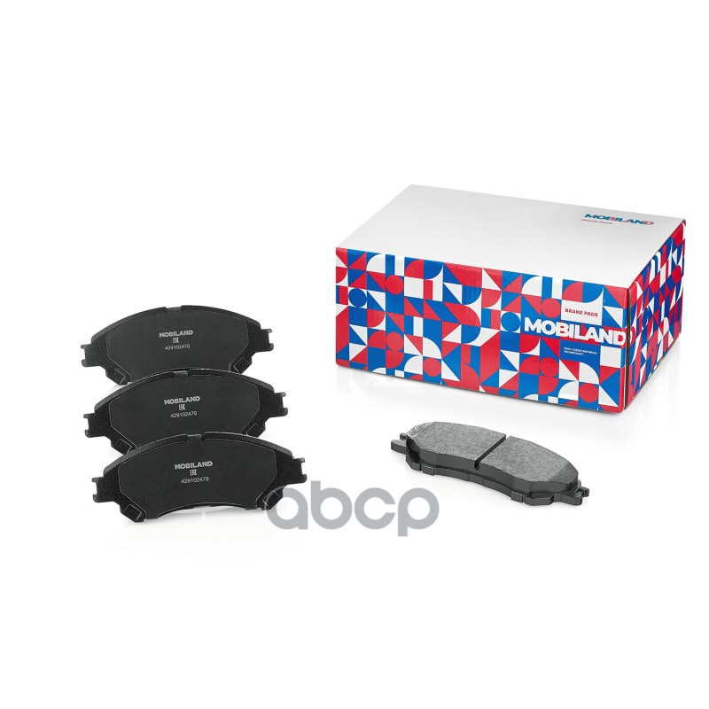 Колодки тормозные дисковые передние (4 шт.) с п/шум. пласт. SUZUKI SX4 I (EY, GY) MOBILAND арт. 429102470