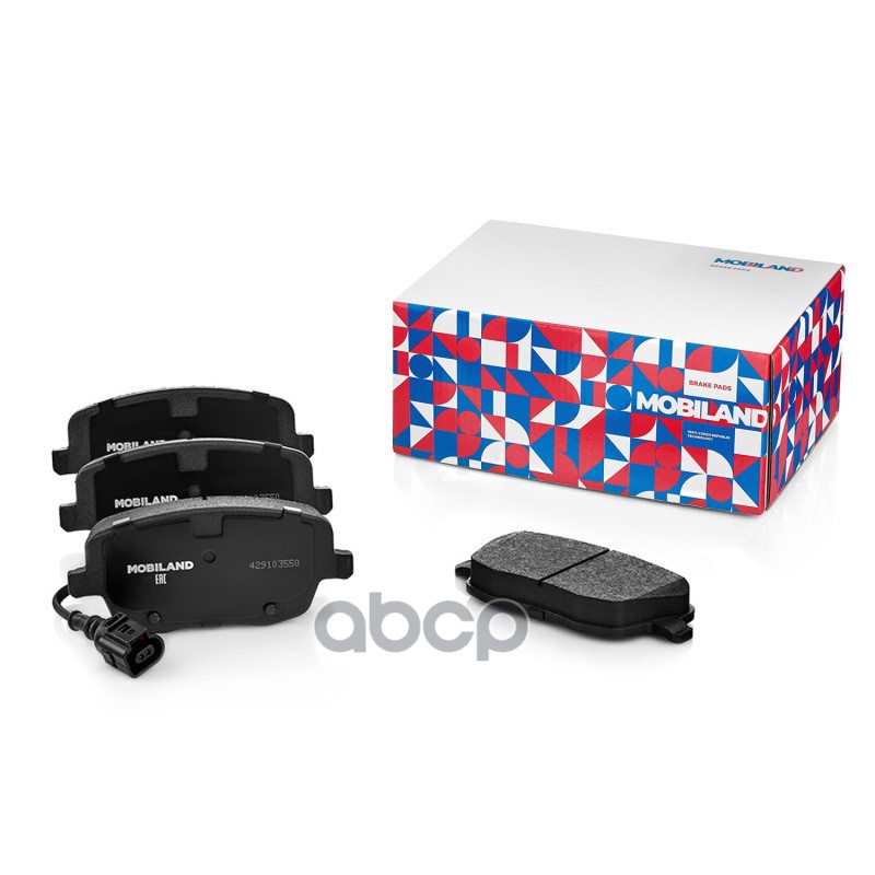 Колодки тормозные дисковые передние (4 шт.) с п/шум. пласт. для а/м VW POLO (9N_), SKODA FABIA II (542) [эл. датч.] 429103550...