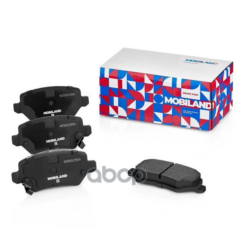 Колодки тормозные дисковые задние (4 шт.) с п/шум. пласт. для а/м KIA CEE'D (JD), PRO CEE'D (JD) [звук. датч.] 429202900 MOBI...