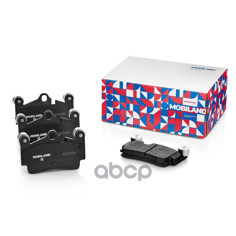 Колодки тормозные дисковые задние (4 шт.) с п/шум. пласт. для а/м VW TOUAREG (7LA, 7L6, 7L7) 429203840 MOBILAND арт. 429203840