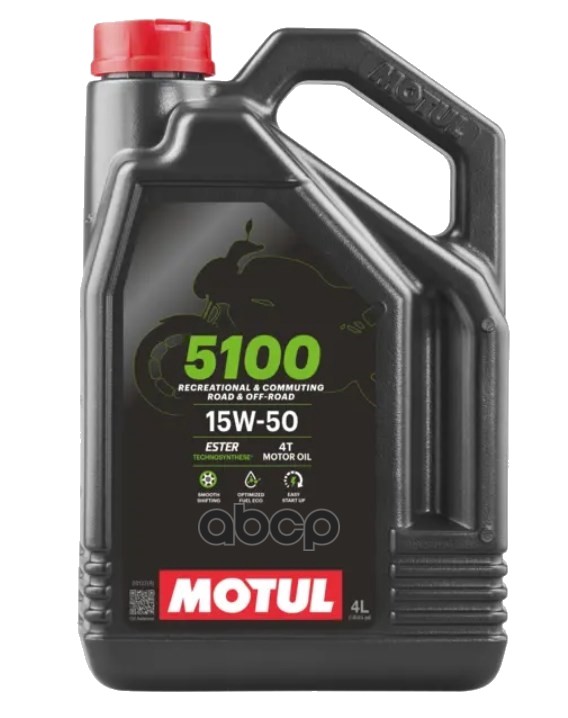 Масло моторное 5100 4T 15W-50 4л (112861) 104083 MOTUL арт. 104083