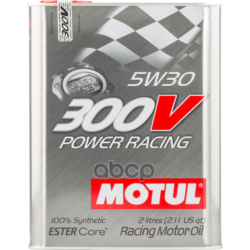 MOTUL Замена На 110814 Моторное Масло 300V Power Racing 5W-30 2Л 104241