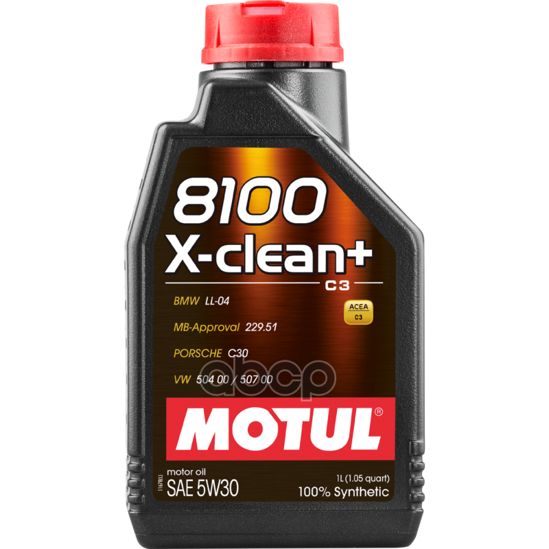 MOTUL Замена на 111683 Масло моторное 8100 X-clean Plus 5W-30 1л 106376