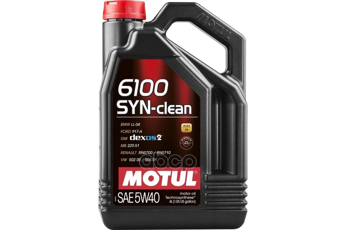 MOTUL Масло моторное Motul 6100 SYN-CLEAN 5W-40 4 л 107942