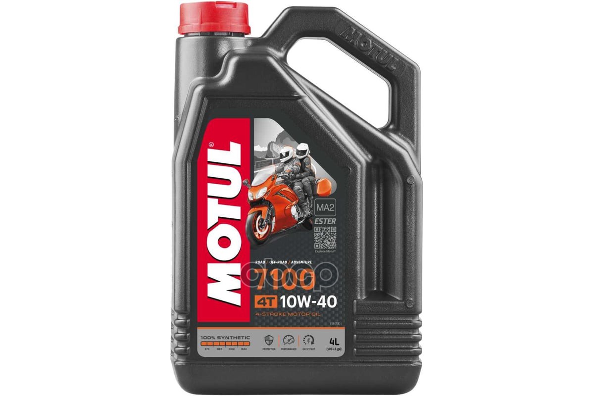 Масло Моторное Motul 7100 4T 10W-40 Синтетическое 4 Л 112122 MOTUL арт. 112122