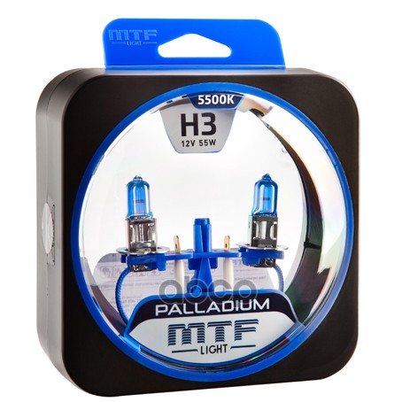 Галогенные Автолампы Серия Palladium H3, 12V, 55W, MTF Light арт. HPA1203