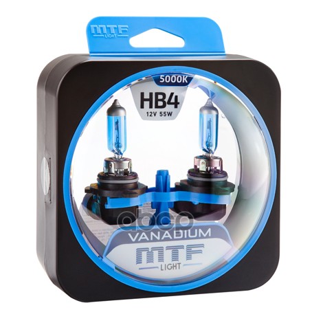 Лампа Галогенная Hb4 (9006) 12V 55W Vanadium (Комплект 2Шт) Mtf Light Hvn12b4 MTF Light арт. hvn12b4