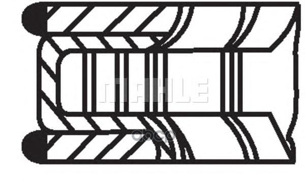 Кольца Поршневые 1Шт Opel Corsa 1.0/1.2 X10/12Xe =72.5 1.2X1.5x2 Std 94> Mahle/Knecht арт. 01184N0