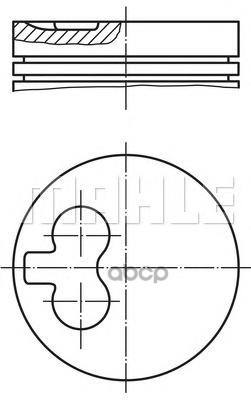 Поршень Двс Audi. Vw 1.9D-2.4D 1X/1Y/Aab  =79.5 1.75X2x3 +0.50 89> Mahle/Knecht арт. 0298212