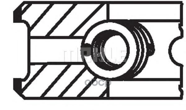Кольца Поршневые 1Шт Peugeot. Citroen 2.5 Dj5 =92 2.25X2x3 Std 94> Mahle/Knecht арт. 04009N0