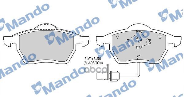 Колодки Тормозные Дисковые Перед Mando арт. MBF015143