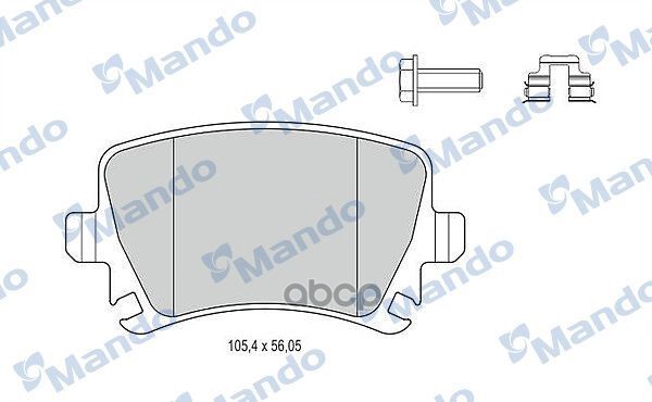 Колодки тормозные дисковые зад Mando арт. MBF015194
