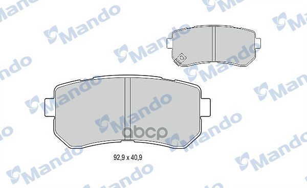 Колодки тормозные дисковые зад Mando арт. MBF015219