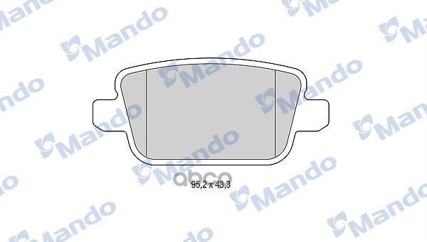 Колодки тормозные дисковые зад Mando арт. MBF015232