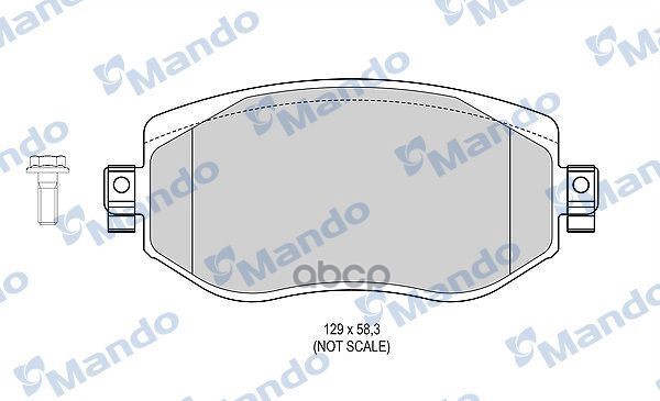 ТОРМОЗНЫЕ КОЛОДКИ RENAULT MBF015304 Mando арт. mbf015304