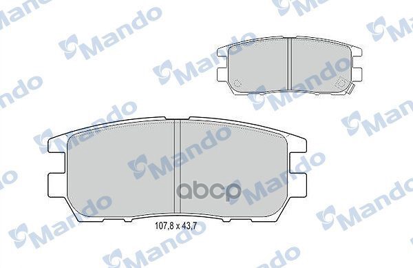 Колодки Тормозные Дисковые Зад Mando арт. MBF015709