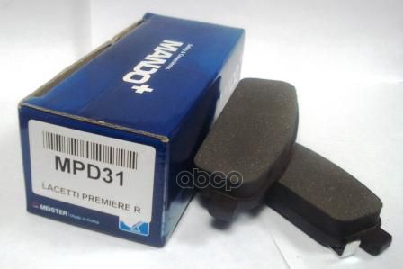 Колодки тормозные задние (CHEVROLET CRUZE (J30_), ORLANDO, OPEL ASTRA J , MOKKA) (TRW GDB1844) MPD31 Mando арт. MPD31