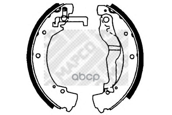 Колодки Тормозные Барабанные Mapco арт. 8831