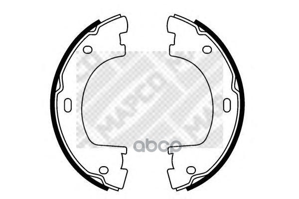 Колодки тормозные барабанные к-т VW CRAFTER 30-50 Mapco арт. 8836