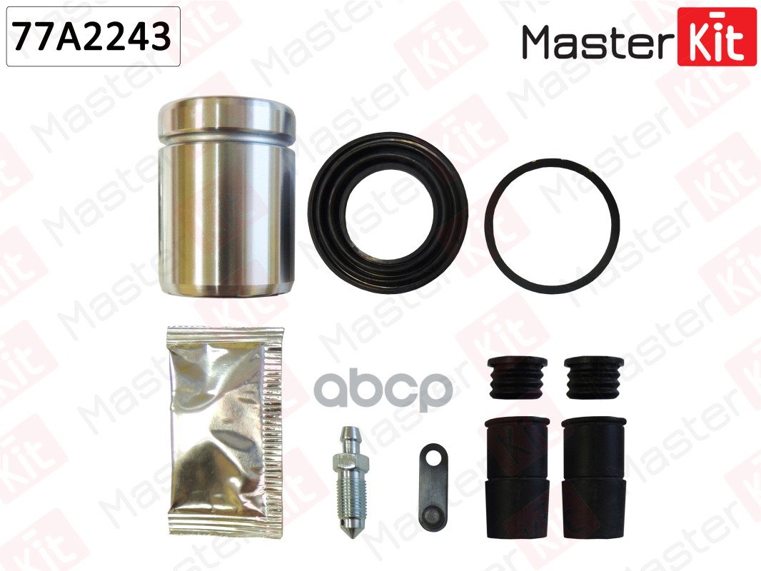 Ремкомплект тормозного суппорта+поршень Mercedes-Benz M-CLASS (W164) 2005 - 2012, GL-CLASS MasterKit арт. 77A2243