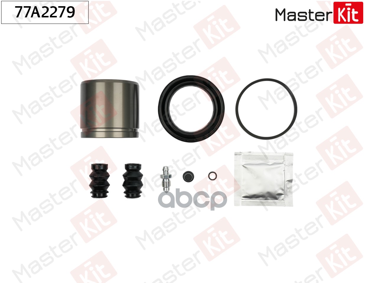 77A2279 Ремкомплект тормозного суппорта+поршень Mercedes-Benz E-CLASS (W211) 2002 - 2009 MasterKit арт. 77a2279