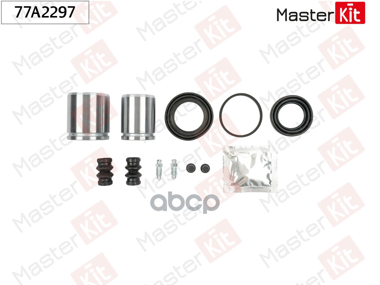 Ремкомплект тормозного суппорта + поршень Fiat DUCATO автобус (230_) 1994 - 2002 77A2297 MasterKit арт. 77A2297