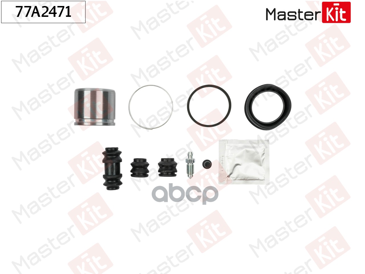 Ремкомплект тормозного суппорта+поршень Daihatsu SIRION (M1) 1998 - 2005 77A2471 MasterKit арт. 77A2471