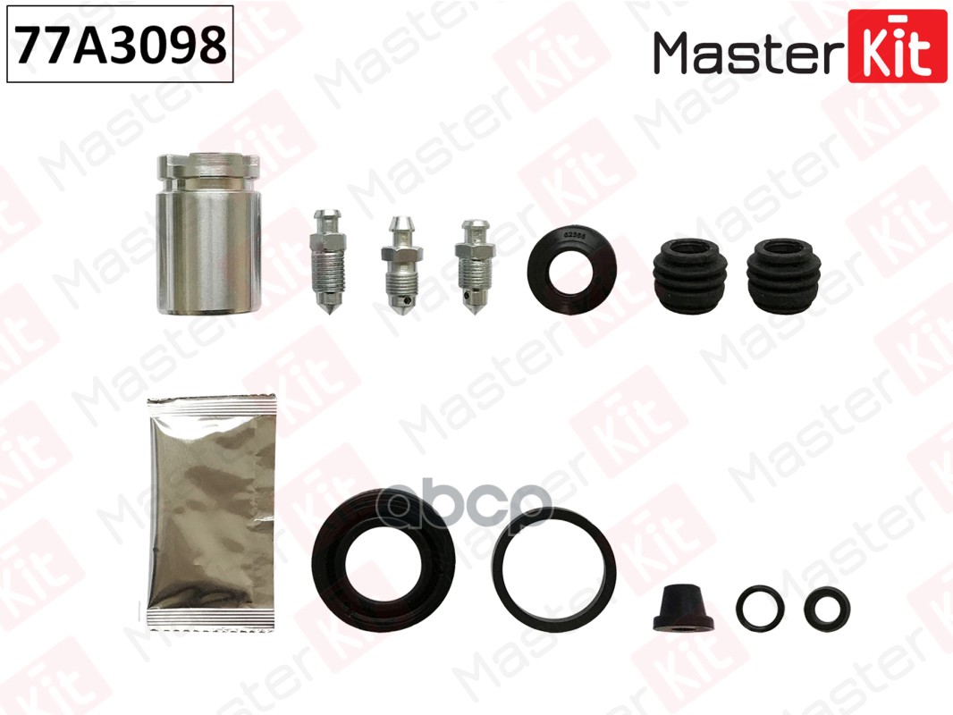 Ремкомплект тормозного суппорта+поршень с механизмом Honda CIVIC VI (EJ, EK) 1995 - 2001, MasterKit арт. 77A3098