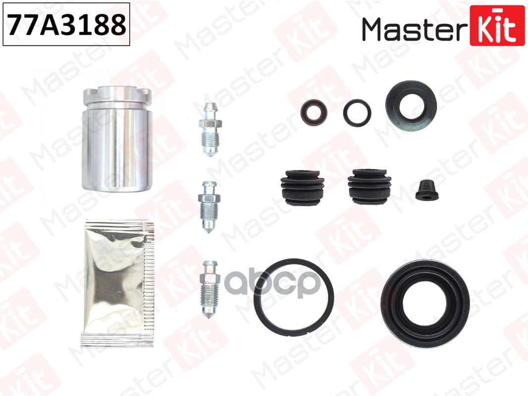 Ремкомплект тормозного суппорта+поршень с механизмом Honda CIVIC VIII (FD, FA) 2005 - MasterKit арт. 77A3188
