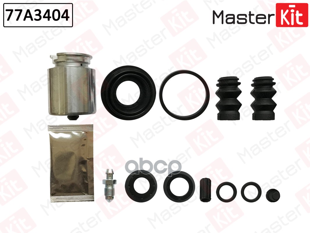 Ремкомплект тормозного суппорта+поршень с механизмом Fiat STILO (192_) 2001 - 2010 MasterKit арт. 77A3404