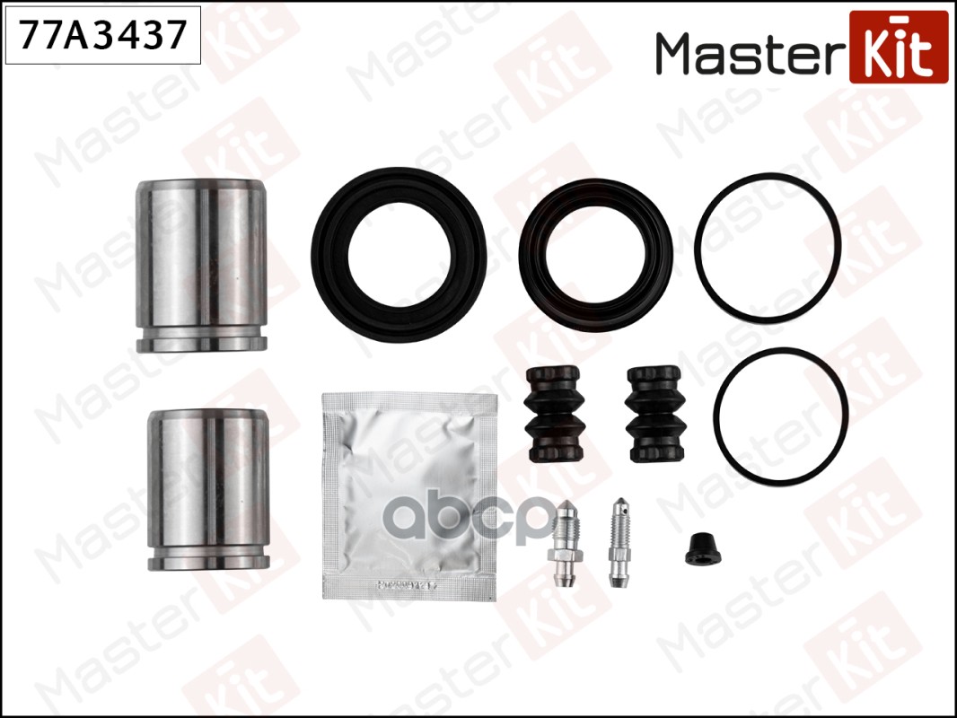 Ремкомплект тормозного суппорта + поршень Citroen C5 III (RD_) 2008 -, Peugeot 407 (6D_) 200 MasterKit арт. 77A3437